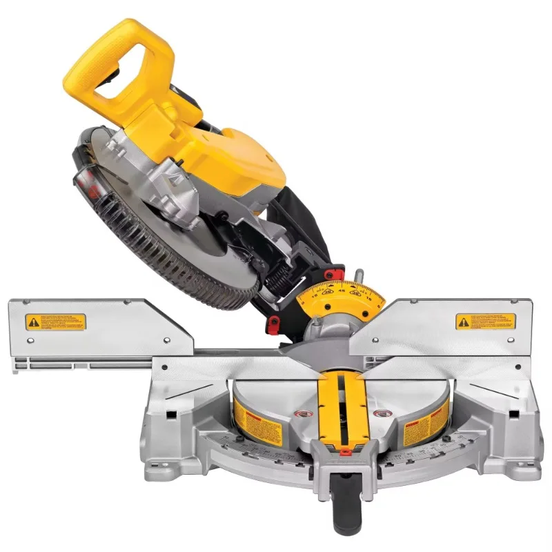 Mini Woodworking Miter Saw Machine Round Aluminum Mini Sliding Miter Saw with Composite for Wood Cutting Power Saws