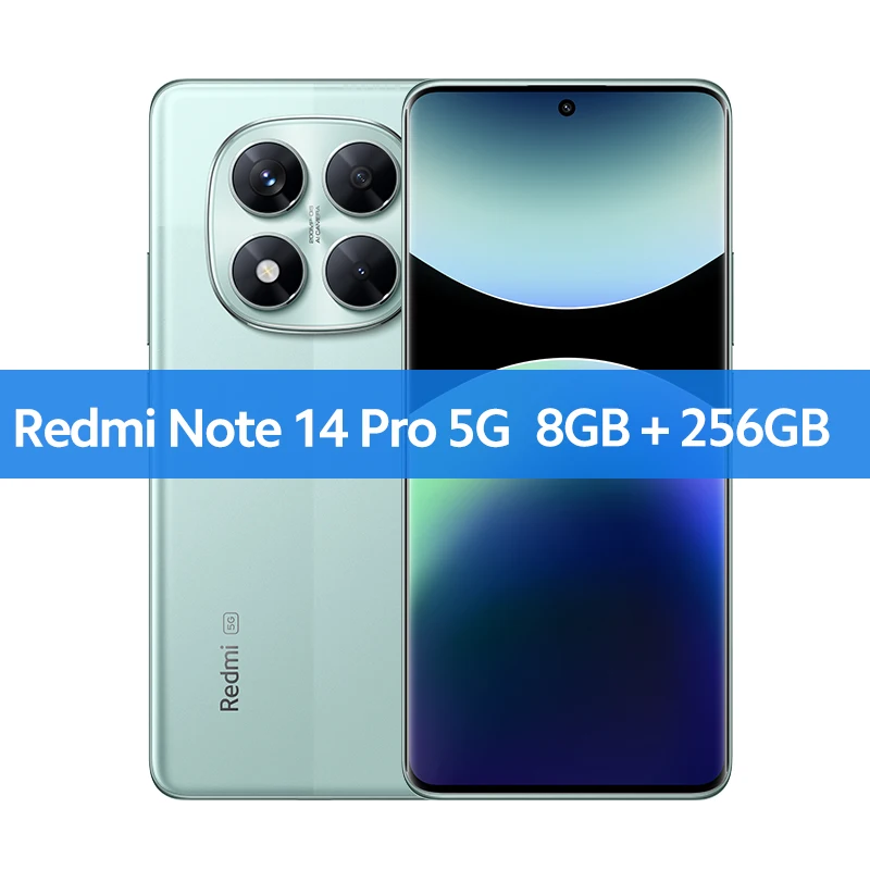 Global Version Redmi Note 14 Pro 5G Xiaomi Smartphone MediaTek Dimensity 7300-Ultra 200MP AI camera NFC 6.67"AMOLED Disply IP68