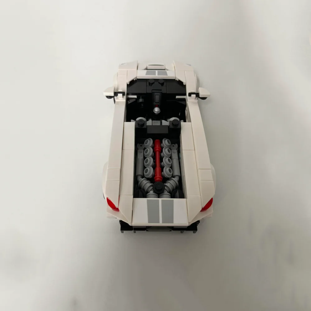 339 STKS MOC Jesko supercar garage Bouwstenen sportwagen Assemblage model Met stickers speelgoed baksteen Kinderen verjaardagscadeau 76900