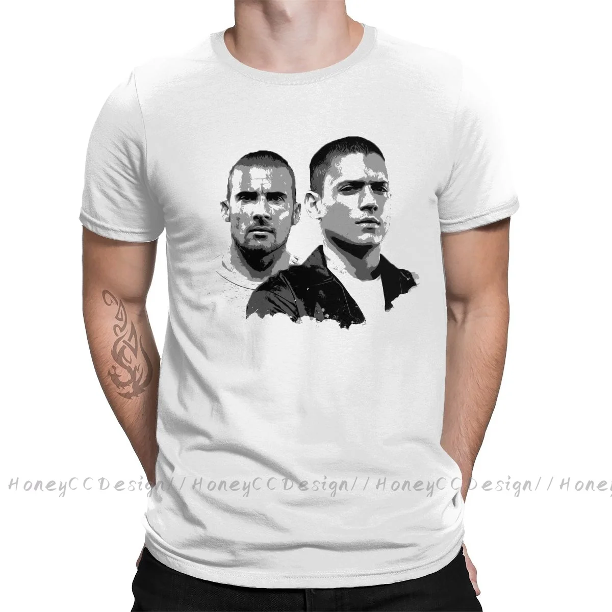 Prison Break TV Series Plot Crime 2021 New Arrival T-Shirt Illustration Unique Design Shirt Crewneck Cotton for Men TShirt