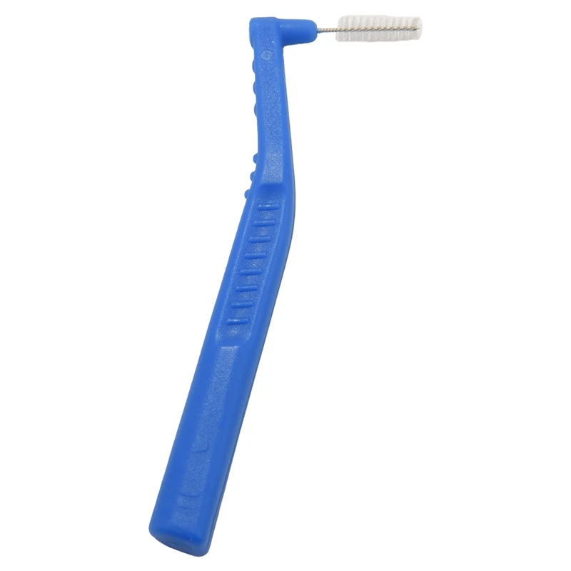 Asus L Vorm Push-Pull Interdentale Borstel 80 Stuks Mondverzorging Tanden Bleken Tand Pick Tand Orthodontisch Blauw