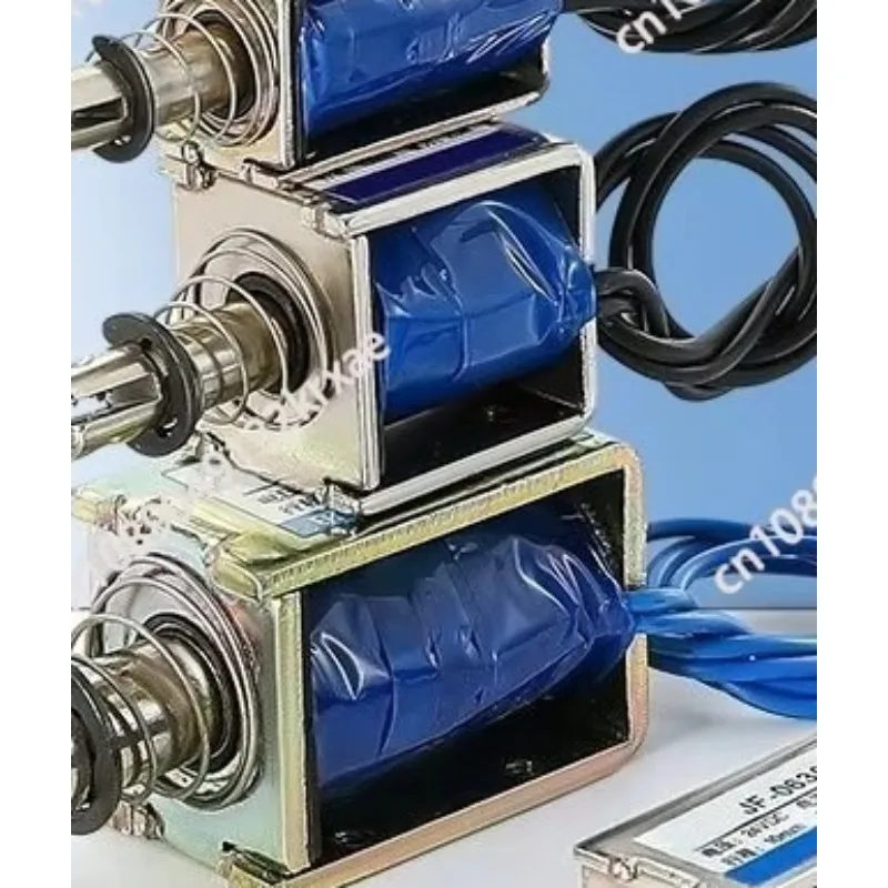 JF-1039B Push Solenoid Electromagnet Module, DC 6V/12V/24V 25N Thrust 10mm Stroke Linear Electromagnet