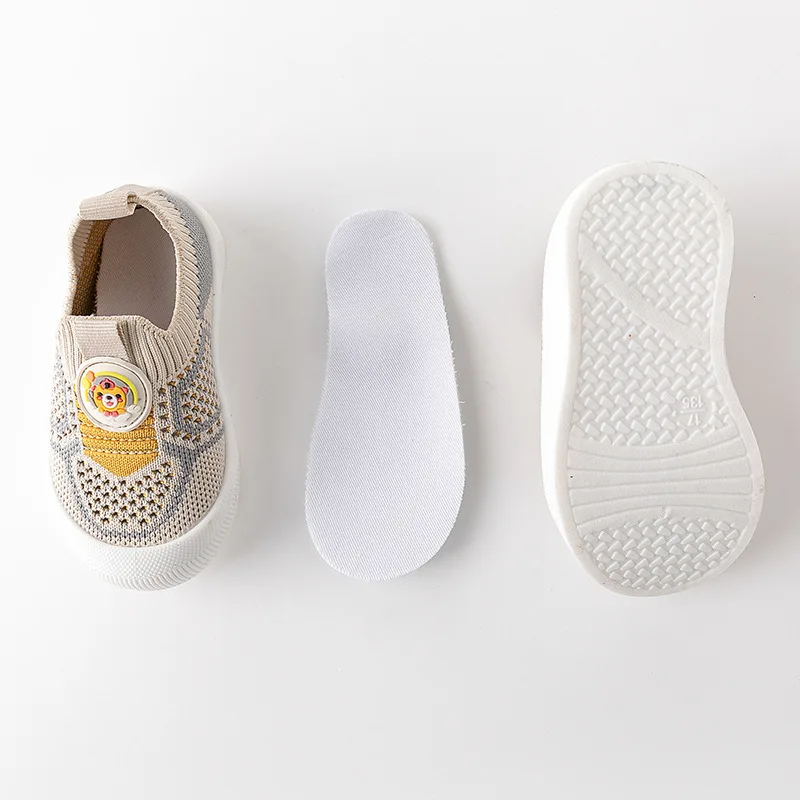 Summer Children Cute Cartoon Pattern Simple Fashion Baby Mesh Breathable Soft Soles Comfortable Non-slip Toddler Shoes