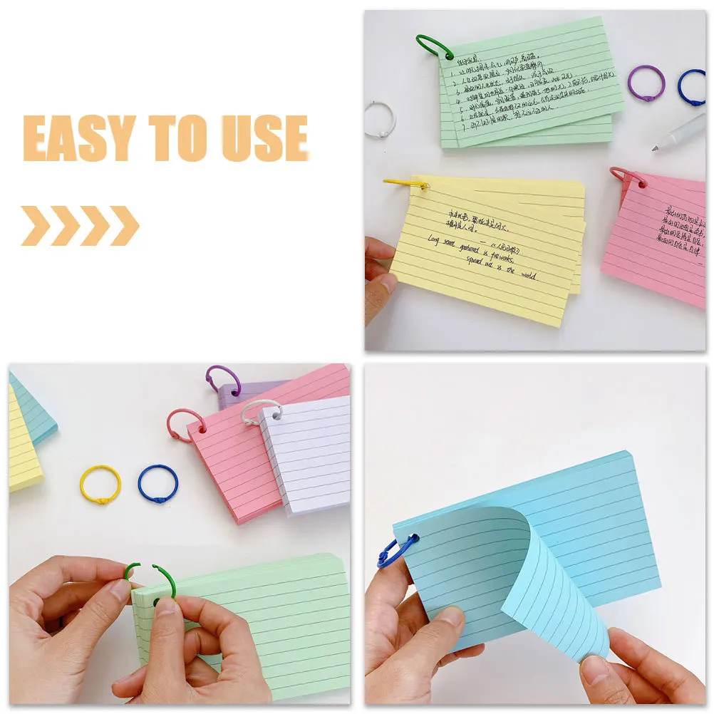 

1 Set Of Memo Pad Note Pads Thickened Paper Iron Clip Dotted Lined Easy Peel Portable For Study Work Journals Sketches Flash