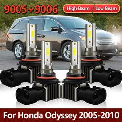 4x LED Headlight Bulbs High Low Combo Beam Kit 9005 9006 MINI Front Car Head Lamp 12V For Honda Odyssey 2005 2006 2007 2008 2010