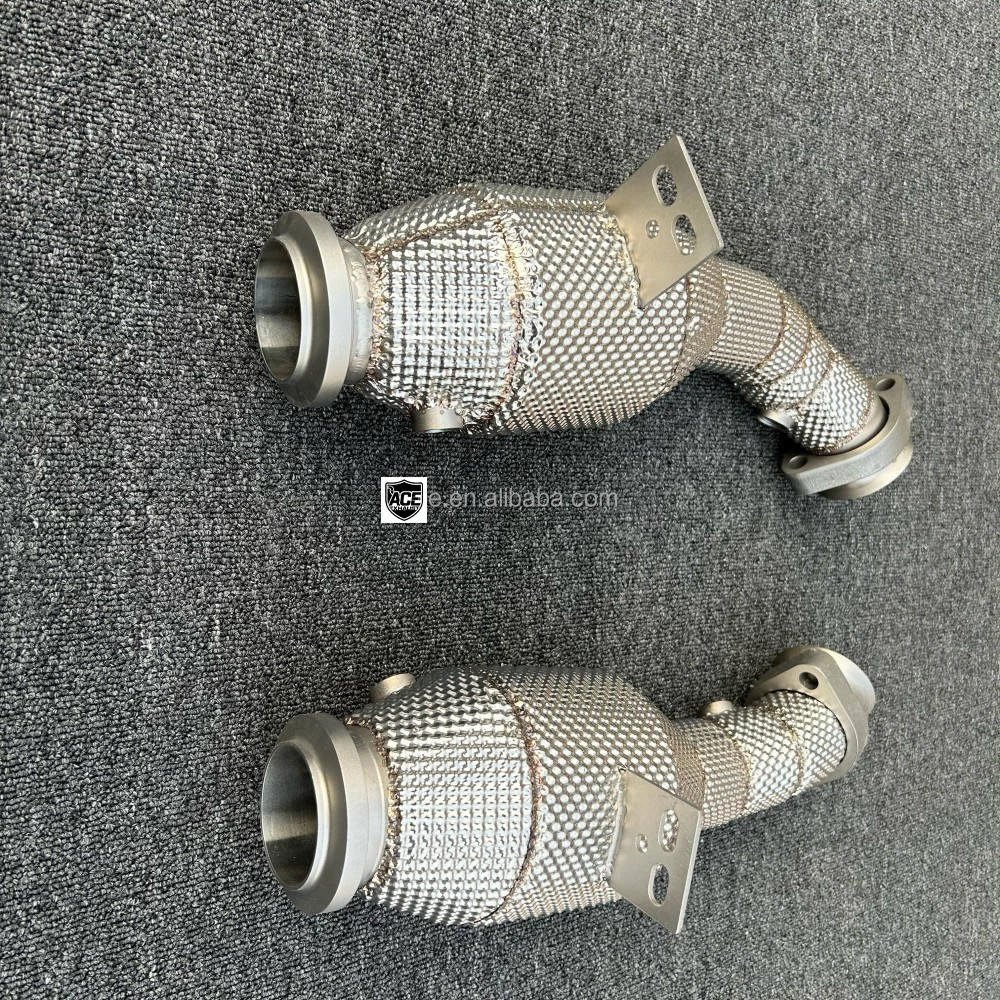 Für Benz AMG C43 E43 E400 2016-2021 Auspuff-Straight-Header-Downpipe W205 M276 304 Edelstahl-Auspuff-Downpipe – Detail 4
