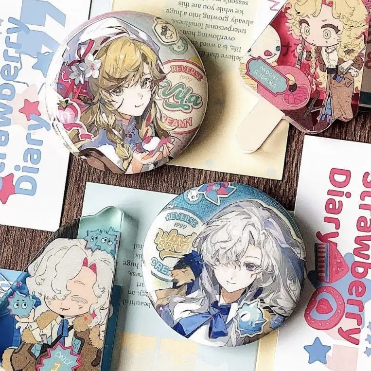 Insignia redonda inversa 1999, broche de Vila, alfileres de cuerda, Accesorios para bolsa, colección de productos de Anime, adorno bonito, exhibición de escritorio, regalo para Amiga