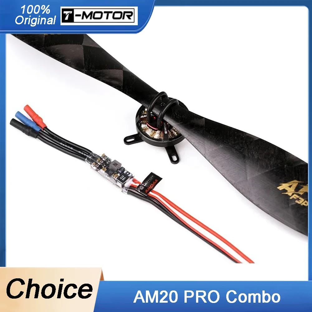 

T-MOTOR AM20 PRO Combo (AM20 Brushles Motor + AM06A ESC + T10x3.1 / FS10x3.1 Prop) For RC Fixed-Wing Airplane Drone