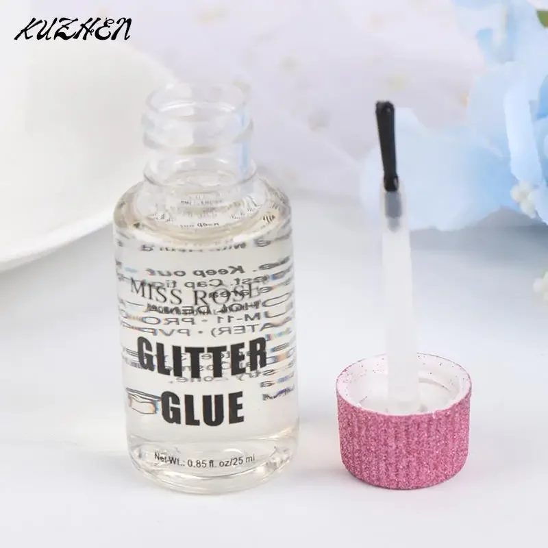 Lem Glitter 25ML untuk Mata Bibir wajah tubuh bubuk Festival berkilau lem anti-sensitif kilau tinggi lem khusus