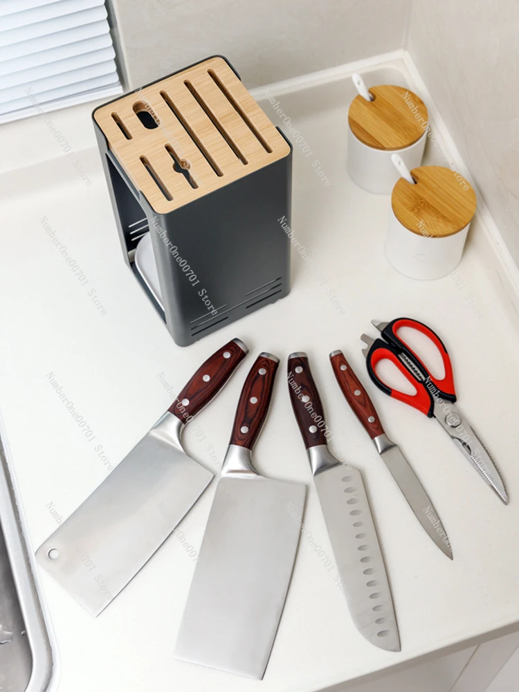 Ventilation Knife Holder Kitchen Storage Rack Household Multi-Functional Knife Chopstick Storage Rack Small Kitchen Knife Rack