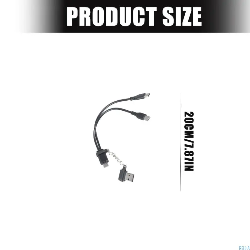 R91A منفذ مزدوج 5 فولت خط شحن USB إنشاء سلك ربط كثيف للاستخدام المستمر #6