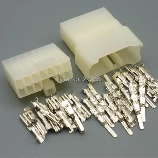 shhworldsea 5/10/30/50/100sets 12P 12 pin male female 2.3mm auto wire housing connector car electrical plug 7122-1210 7123-1210