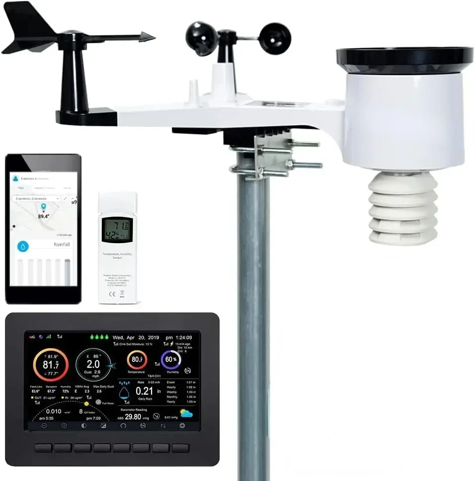 WS-2000 Smart Weather Station with WiFi Remote Monitoring and Alerts