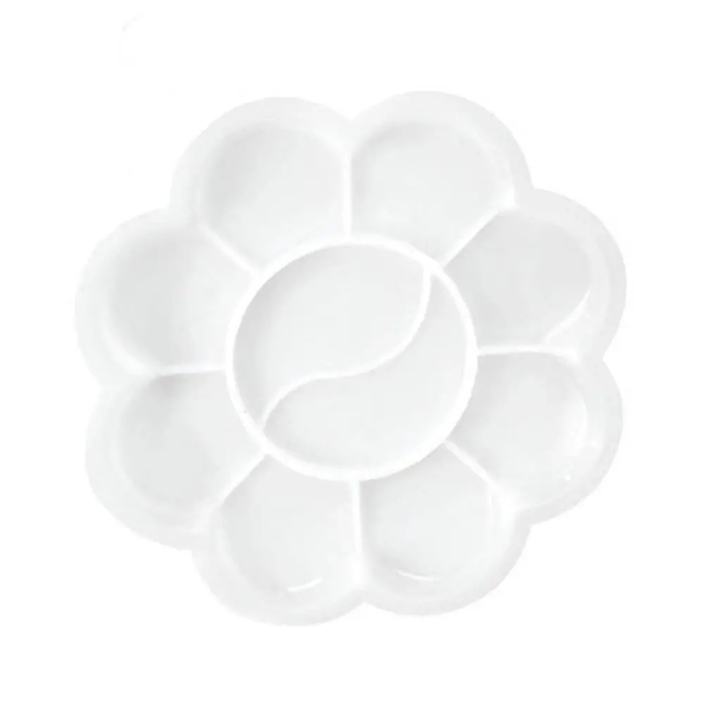 Artistic Paint Palette Tray For Watercolor Acrylic Gouache Supplies Durable Plastic Mixing Plate Artist Tool Kit