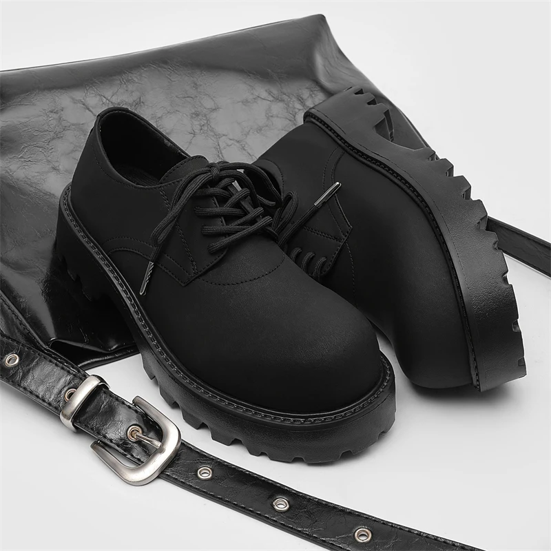 Men's business casual leather shoes four seasons new soft-sole non-slip comfort outdoor walking shoes fashion dress leather shoe