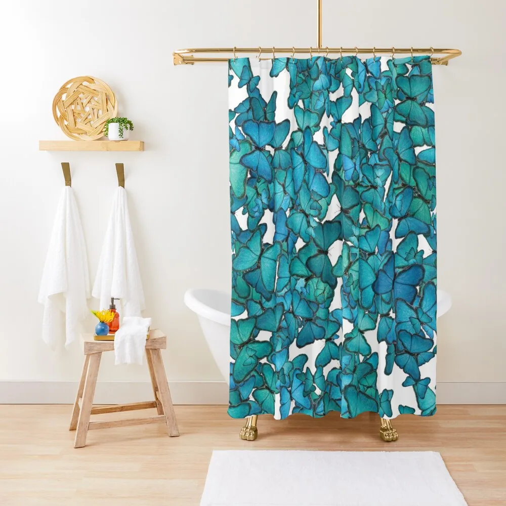 

Blue Ulysses Butterflies Mix Shower Curtain Shower Bathroom Luxury Bathroom Shower Curtain