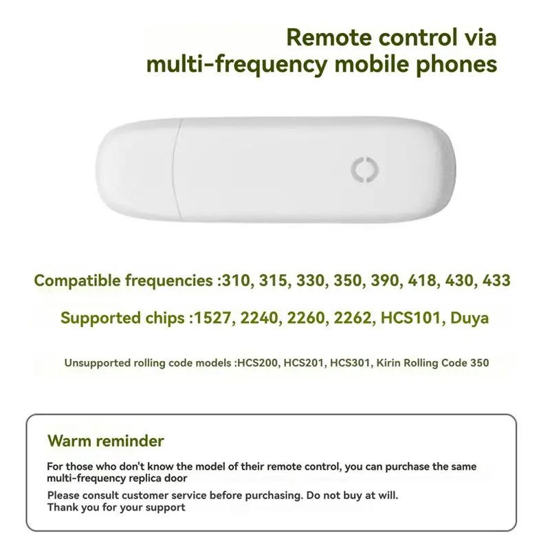 APP Door Remote Controller Rolling Shutter Door Garage Door Electric Door Remote Control WiFi Multi-Frequency Universal