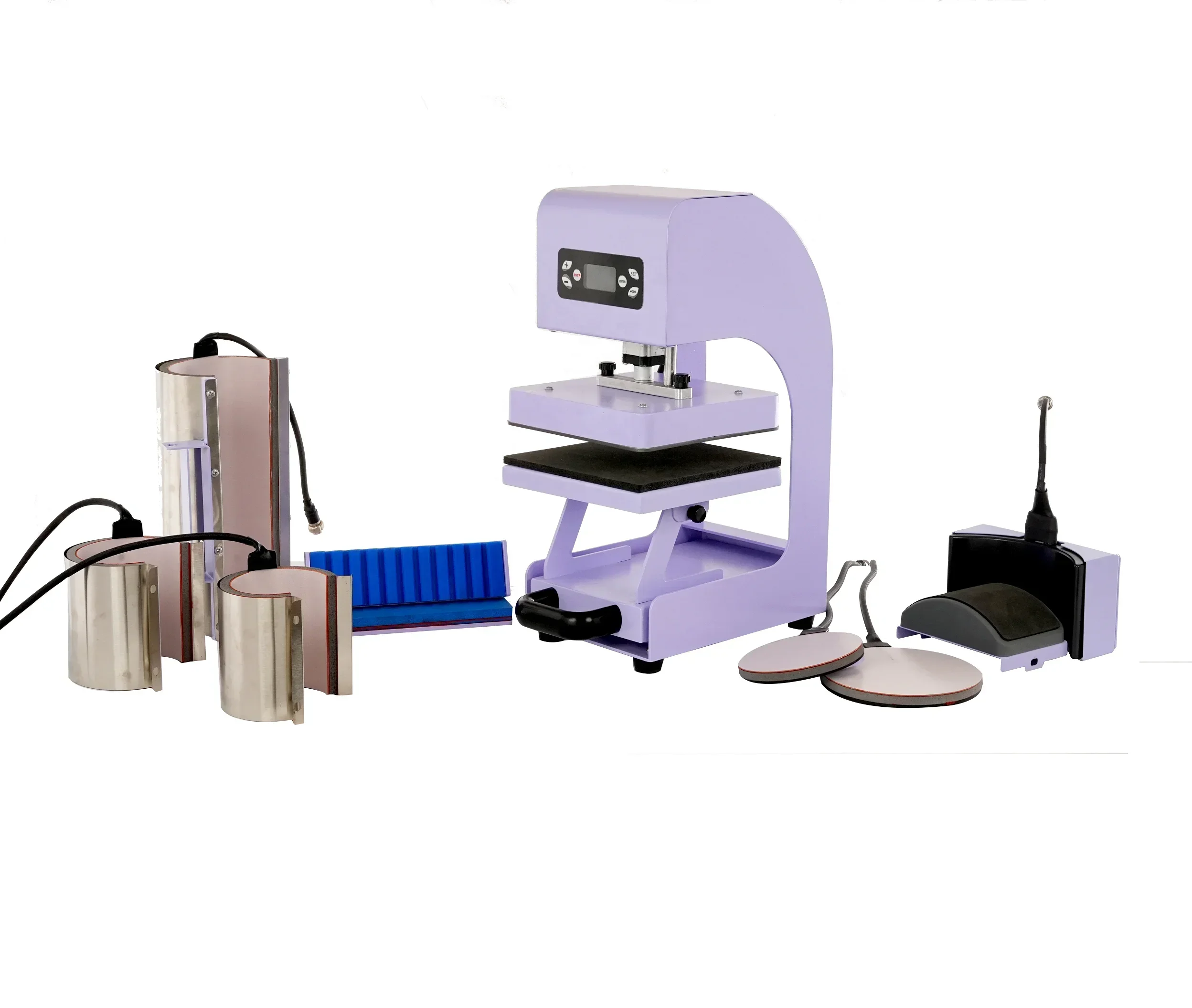Direct Selling Sublimation T shirt Plate Pen Cap Hat Combo Heat Press Machine 5 in 1
