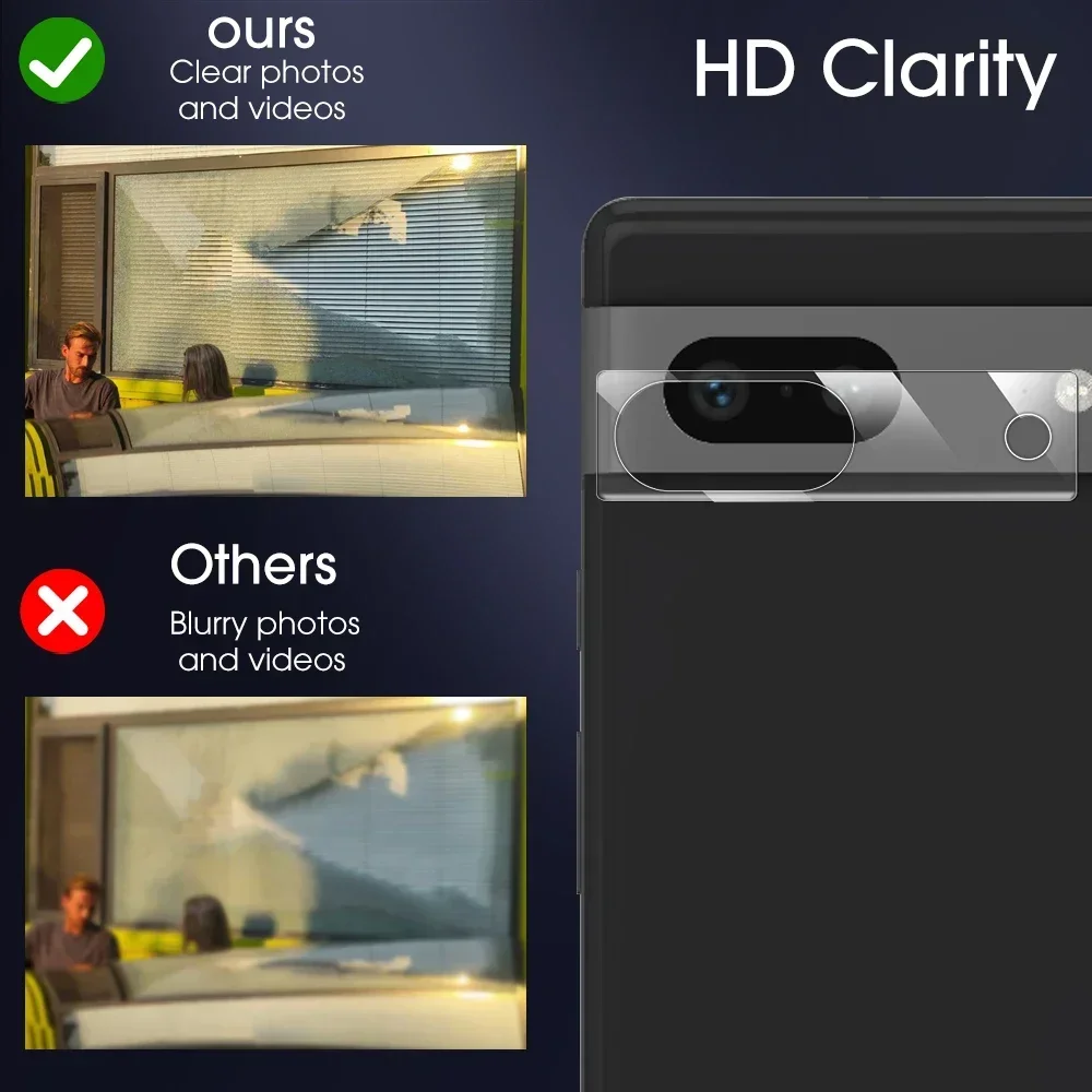 Voor Google Pixel 6/7/8 Pro 6A 7A Terug Camera Len Bescherming Film Helder Gehard Glas Lens camera Screen Protector Cover