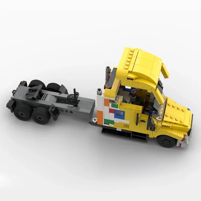 Model pojazdu miejskiego Moc Klocki konstrukcyjne Ciężarówka dostawcza Remake Technologia Modułowe klocki Prezenty Zabawki świąteczne Zestawy DIY Montaż