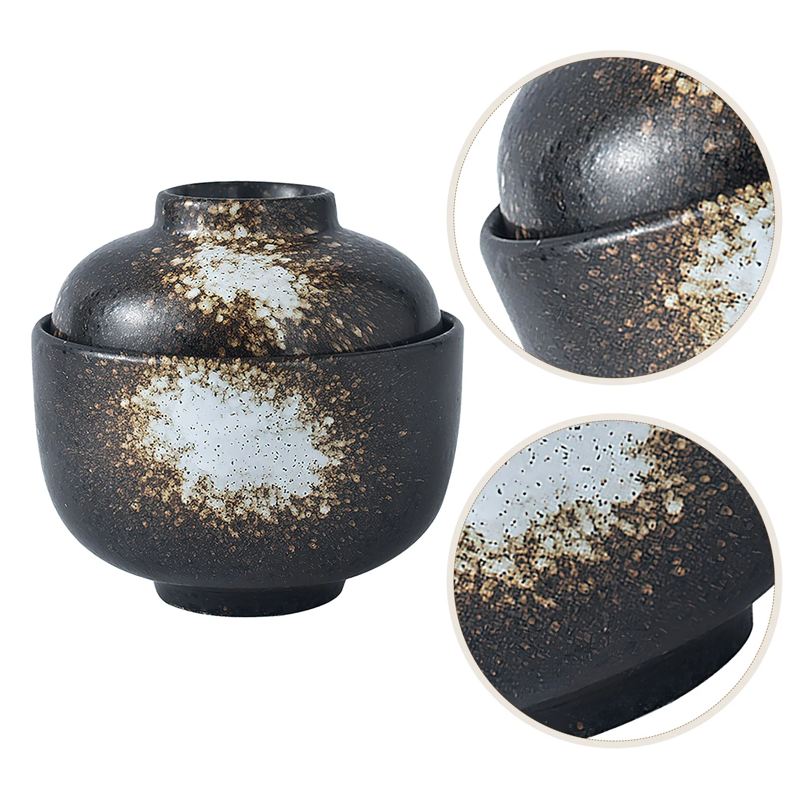 

Household Ceramic Stew Pot Japanese Style Steaming Egg Cup Dessert Bowl Kitchen Soup Bowl Classic Design