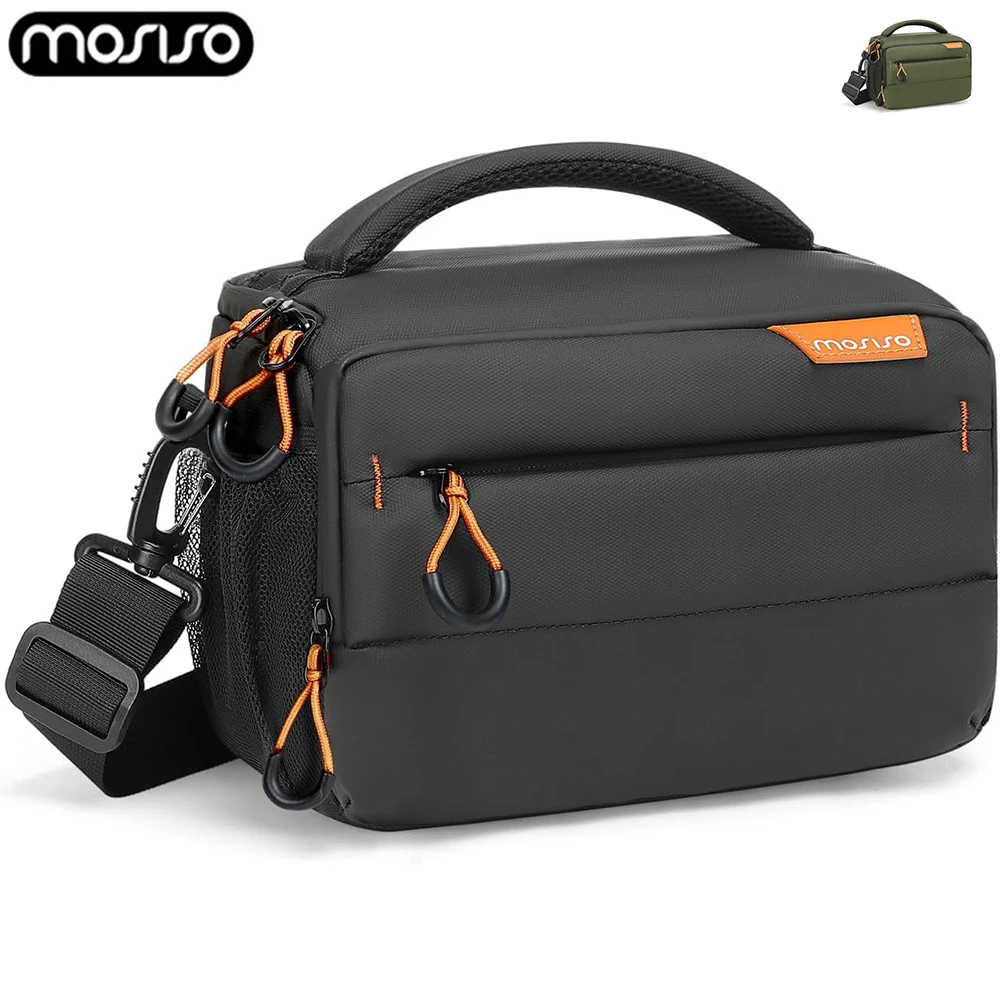 

Small Camera Bag Waterproof Photographer Bag for Canon/Nikon/Sony Lightweight Crossbody Shoulder Bag Camera Case with Rain Cover