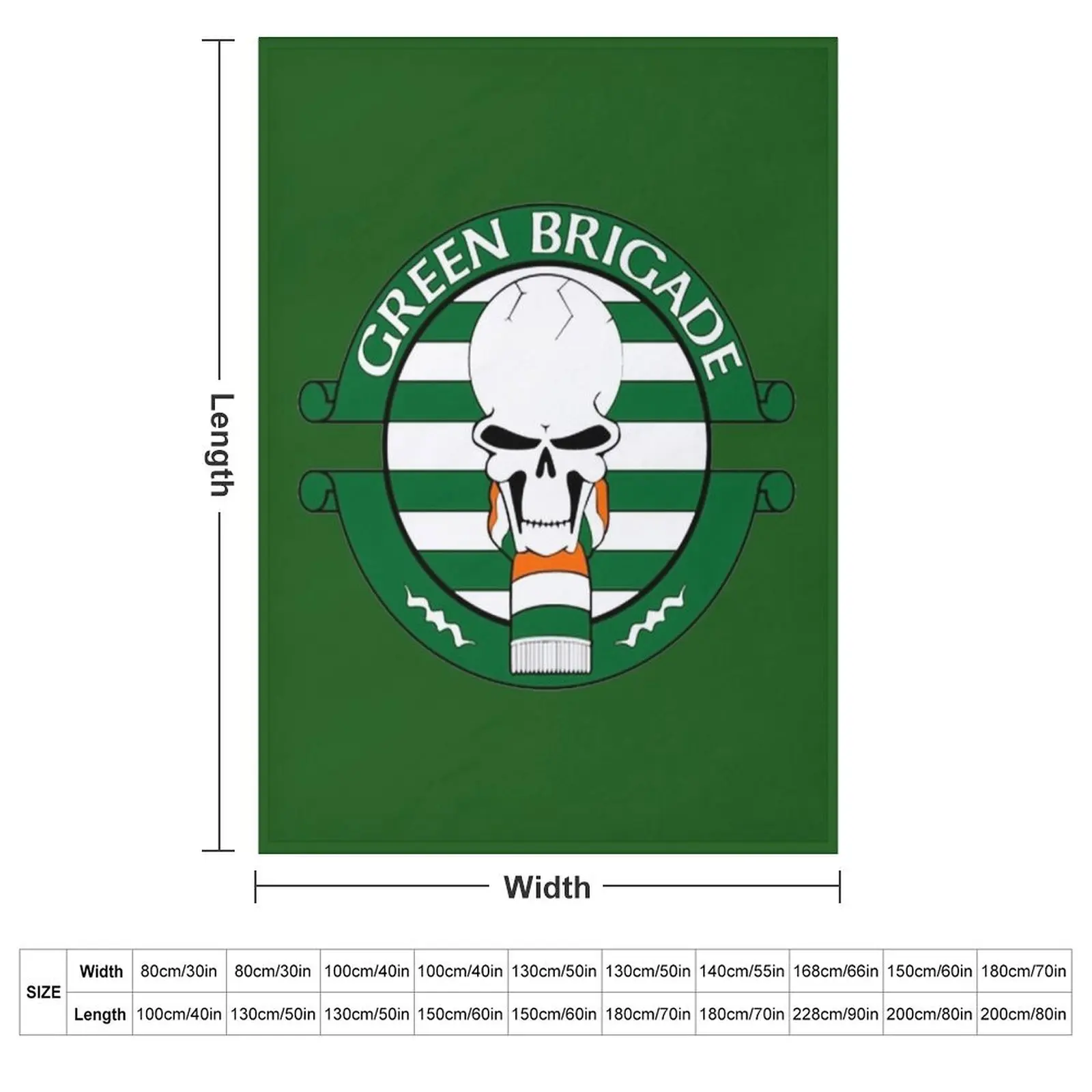green brigade Throw Blanket Plaid Sofa valentine gift ideas Decorative Sofa Blankets