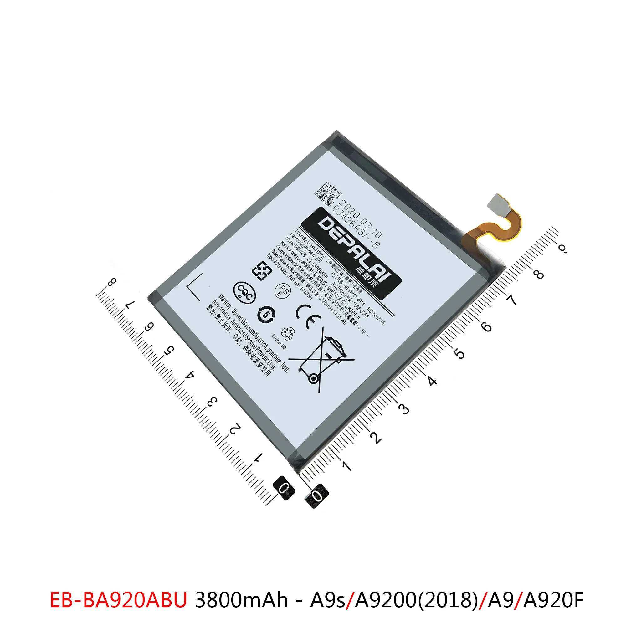 EB-BA900ABE Battery For Samsung Galaxy A9 2016 A9000 A9Pro A9+ A9100 A910 A9s A9200 Batteries EB-BA910ABE EB-BA920ABU