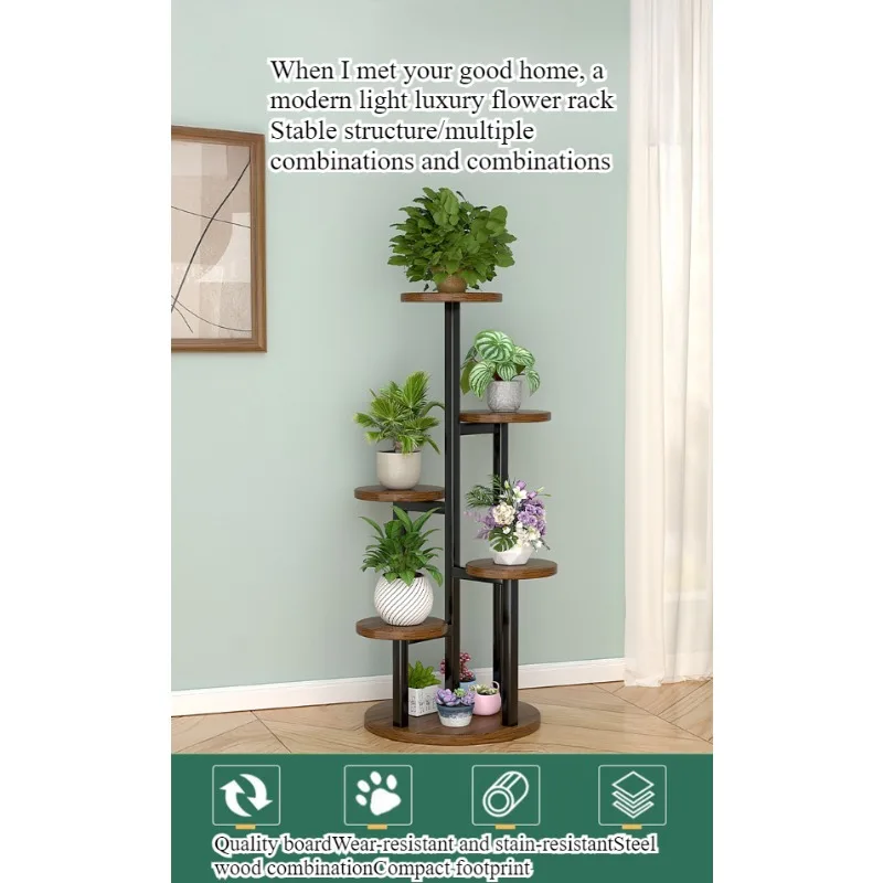 Living Room Flower Rack, balcony Floor Standing Flower Rack, Succulent Rack, Indoor Multi-Layer Floor Standing Flower Rack image 5