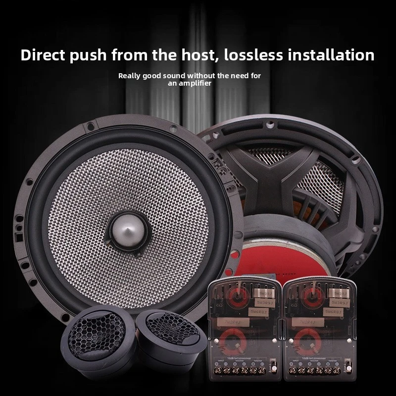 KUERL Car Speaker Set 165AS 6.5-Inch Front Door Car Audio Speaker Upgrade Tweeters and Woofers