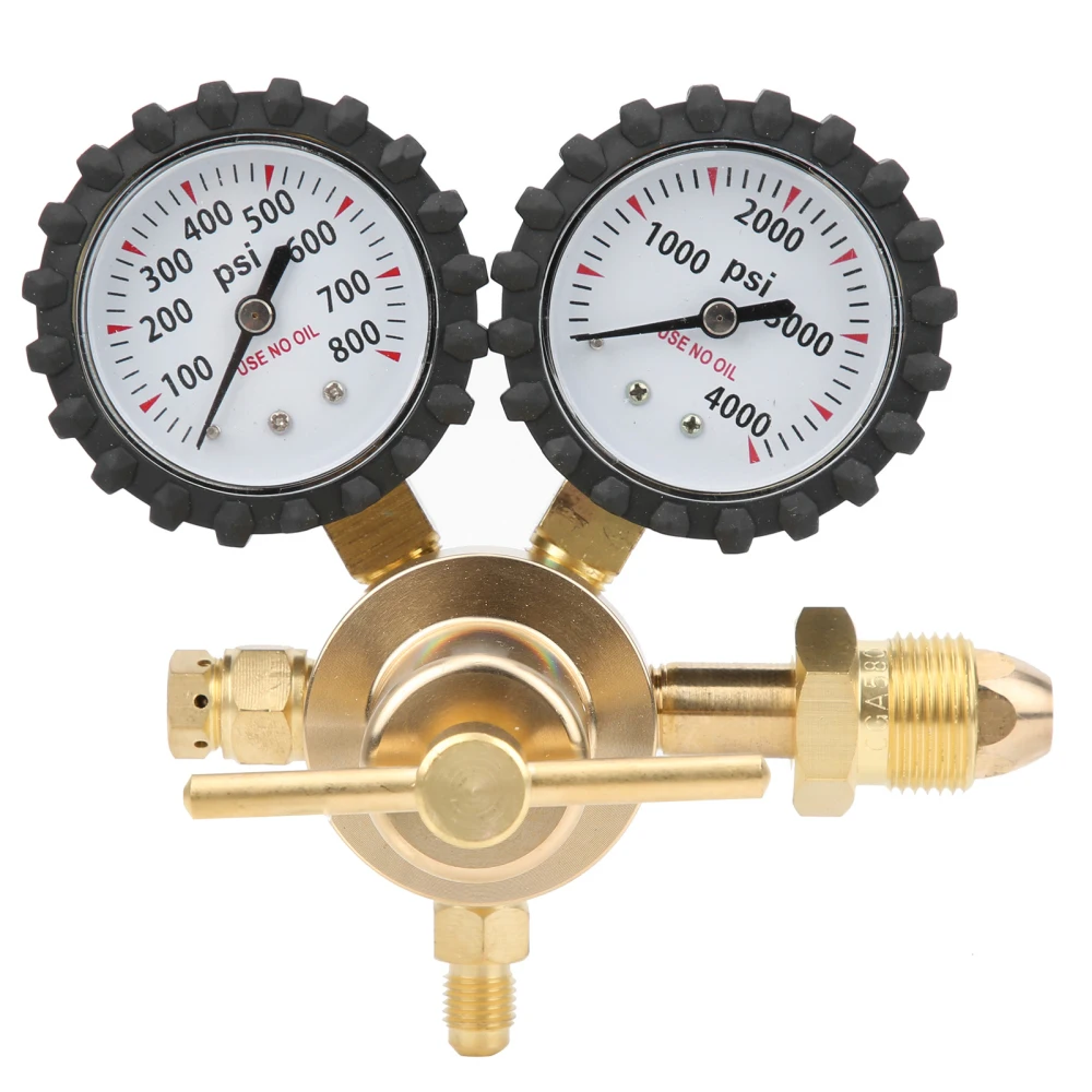 Nitrogen Pressure Reducer Inlet Thread CGA580 Brass Nitrogen High-pressure Pressure Regulator