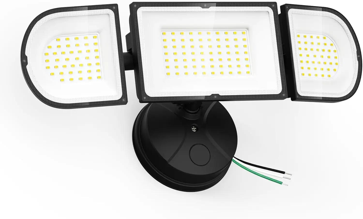 150W LED Flood Light Outdoor Waterproof IP65, 3 Adjustable Heads, 15000LM Super Bright Security Lighting for House Backyard