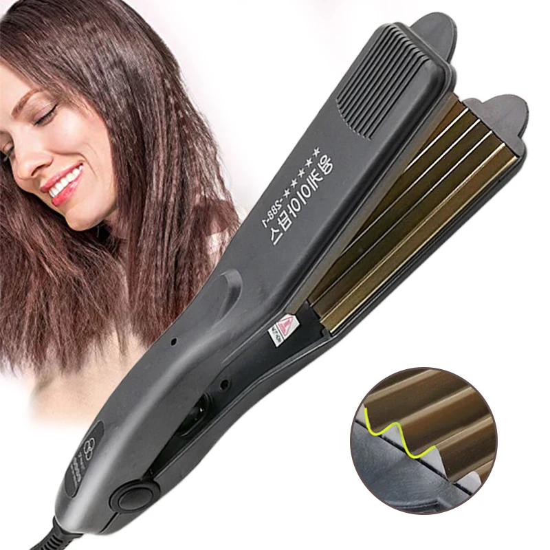 

Fast Fluffy Hair Crimper Wave Irons Curling Iron Wand Corrugated Styler Electric Corrugation Hair Clips Volume Styling Tools