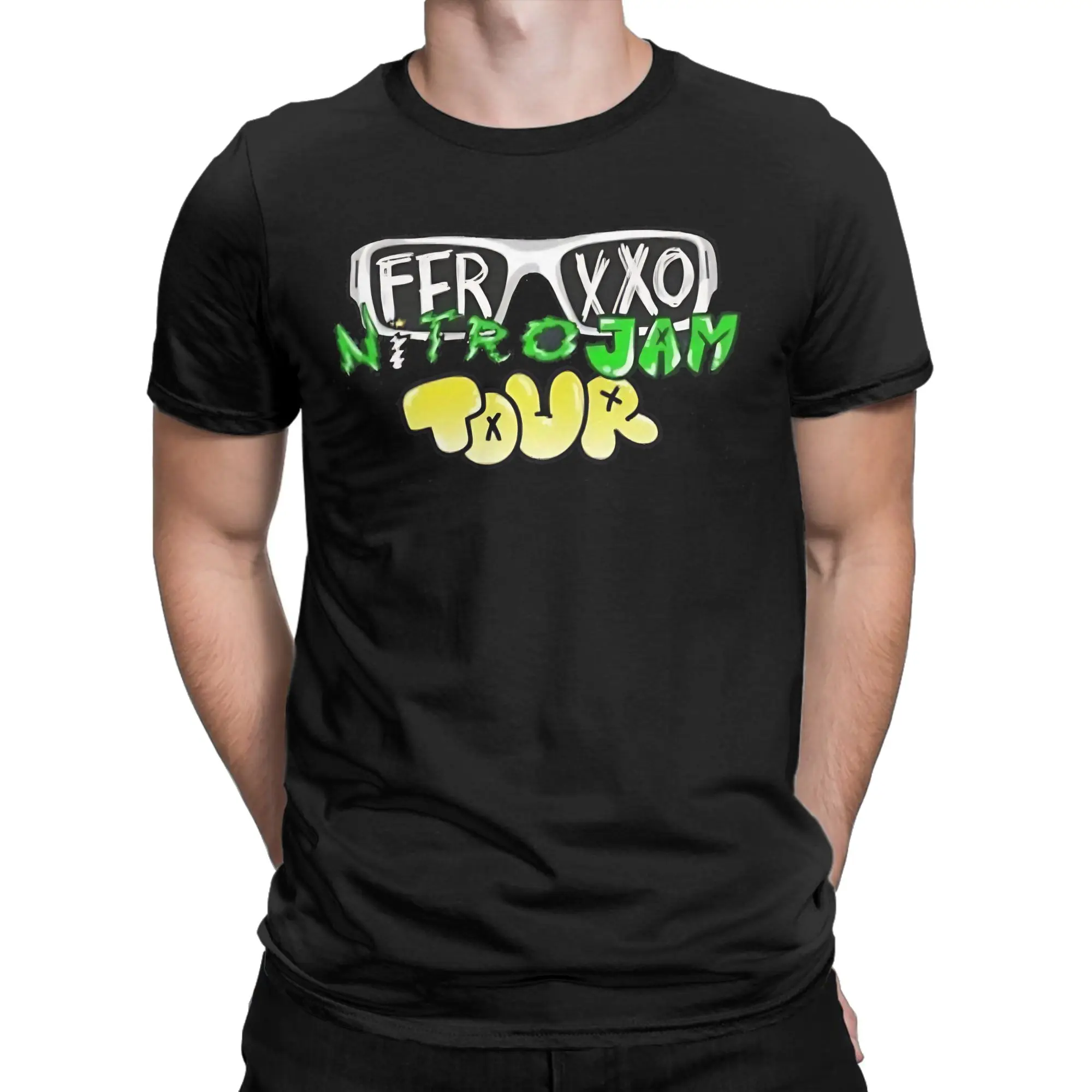 logo Ferxxo Nitro Jam Novelty Graphic 100% Cotton T-Shirt Feid Tees Tops For Men