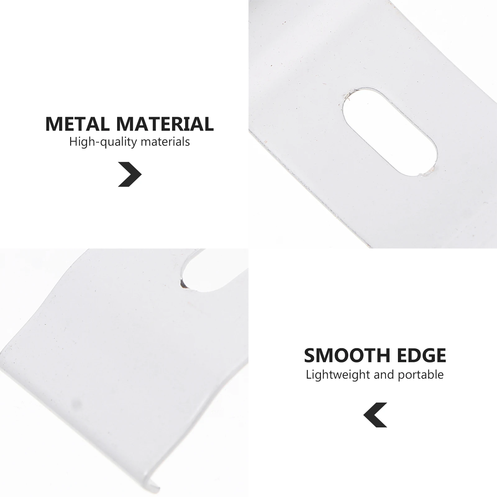 

20Pcs Curtain Fixed Plates Vertical Repair Accessories DIY Metal Installation Tools Replacement Parts for Curtain Track