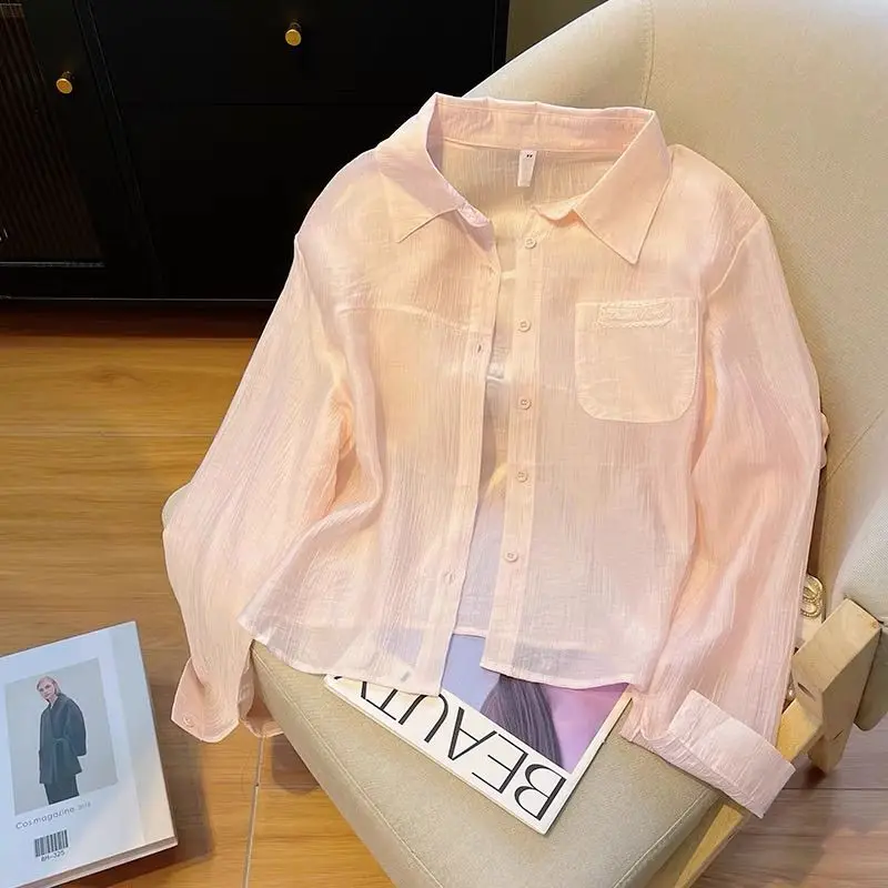 

Тонкая защита от солнца irt Женская верхняя одежда с длинным воротником-свеком и кондиционером Верхняя одежда Топ