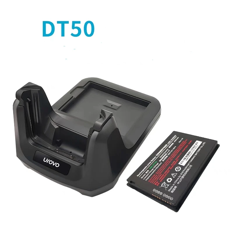 Urovo DT50 Scan Trigger Handle  Hand strap  and Charging Base and Battery For DT50 Handheld  scanner PDA