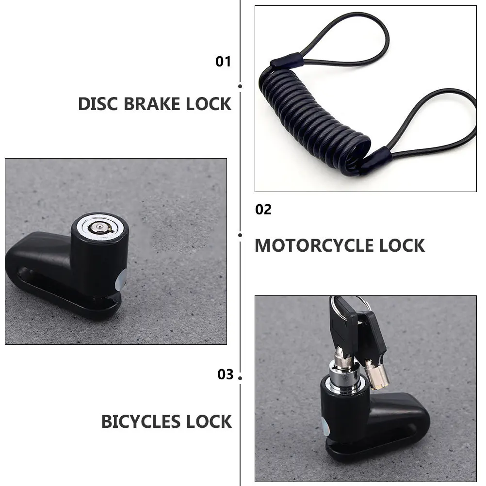 2 قطعة قفل فرامل القرص للدراجات النارية المركبات الكهربائية ضد السرقة حماية الأمن تنوعا استخدام فتح سريع