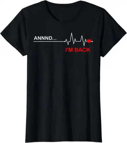 Bypass Artery Open Heart Diseases Surgery Heartbeat Short Sleeve T-Shirt