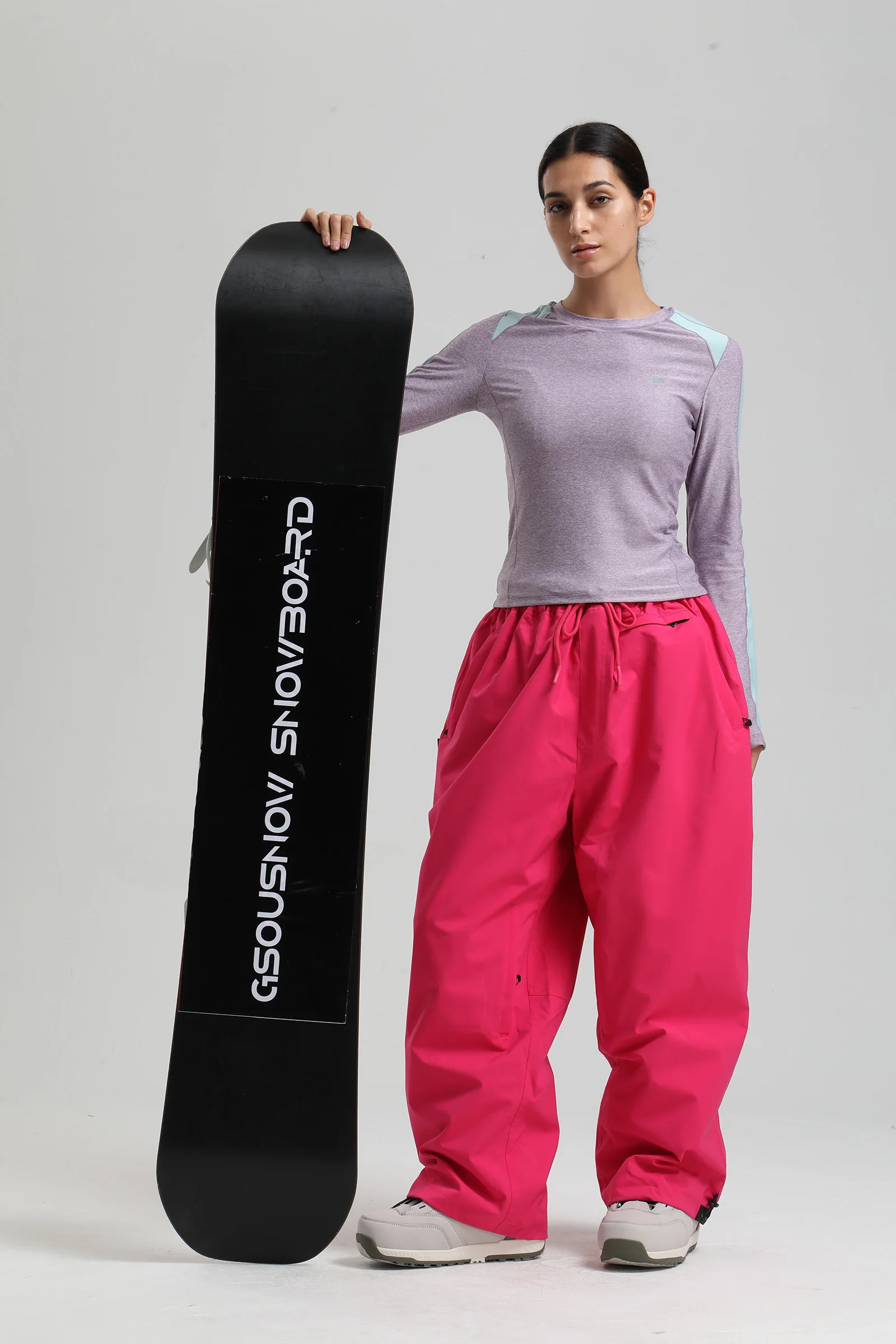 Gsou Snow 2025, Unisex-Cargohose mit lockerer Passform – wasserdichte, winddichte Snowboardhose für Damen und Herren, Winter-Schneeausrüstung – Detail 39