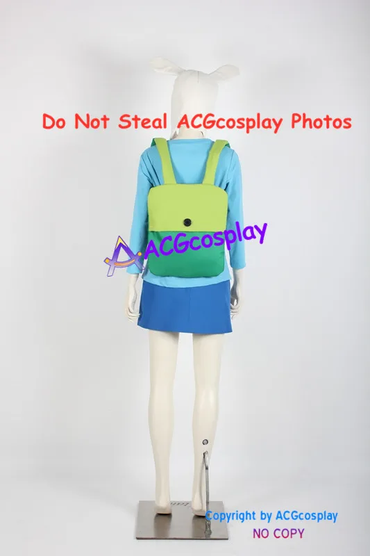 أزياء Adventure Time Fionna التأثيرية تتضمن حقيبة الظهر وأغطية الرأس
