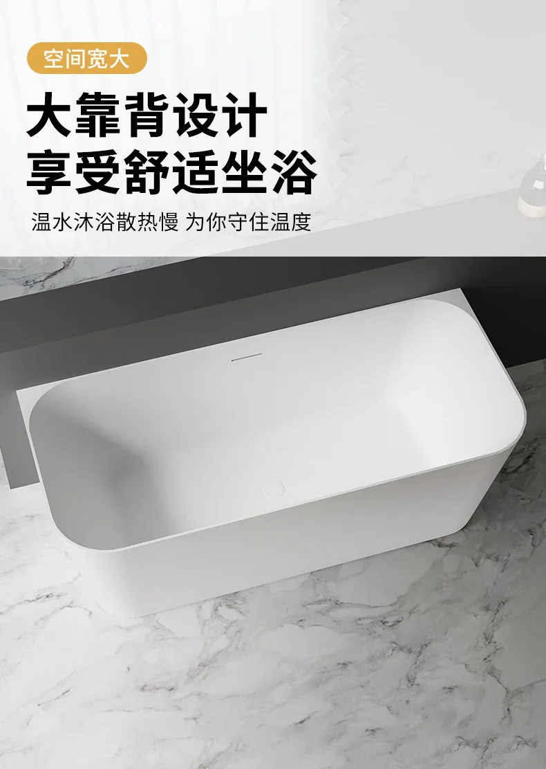 

Ванна для небольшой квартиры, акриловая, для дома, отеля, гостиницы, B&B, легкая роскошная ванна