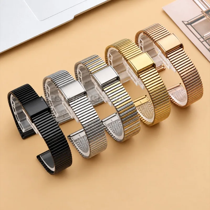 10mm 12mm 14mm 16mm Slim Stainless Steel Watch Band for Women Elegant Thin Metal Strap for DW for Seiko Replacement Bracelet
