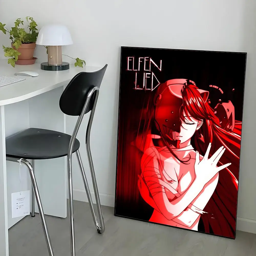 Anime E-Elfen L-Lied Poster Wall art print art suitable for living room bedroom bar parlor home decoration gift