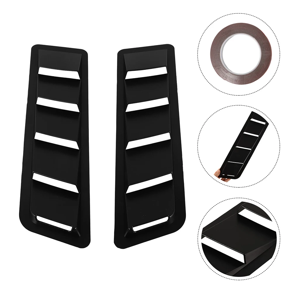 

4 Pcs Hood Air Intake Panel Car Exterior Accessories Universal Engine Hook Vent Cover Auto Modification Abs Automotive