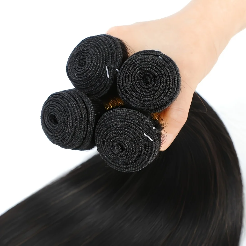 

30inch Human Hair Bundles Raw Virgin Unprocessed Extensions Bone Straight Human Hair Bundles Double Weft Braiding Hair Extension