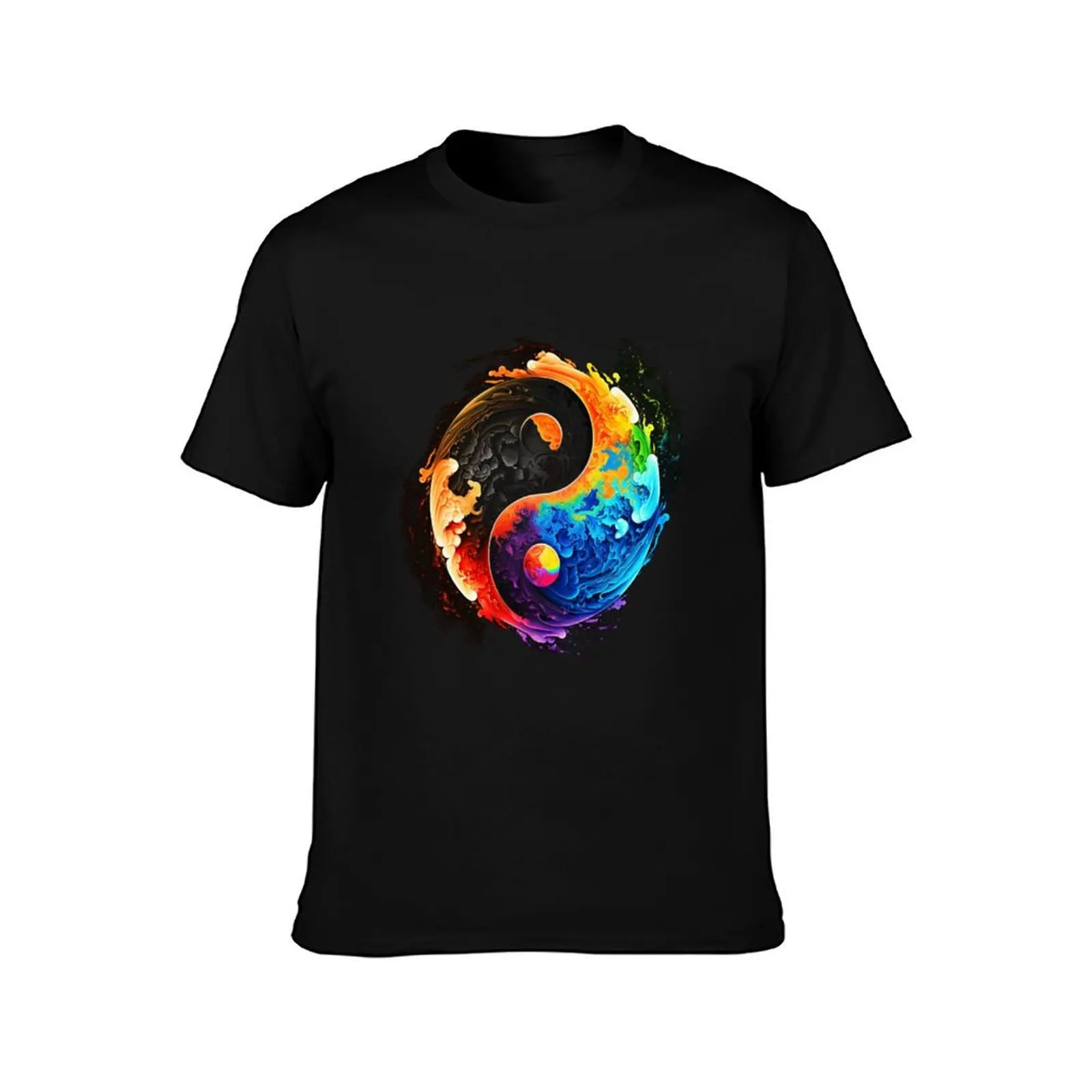 Yin-Yang Clouds T-Shirt Big and Tall Loose Fit T-Shirt