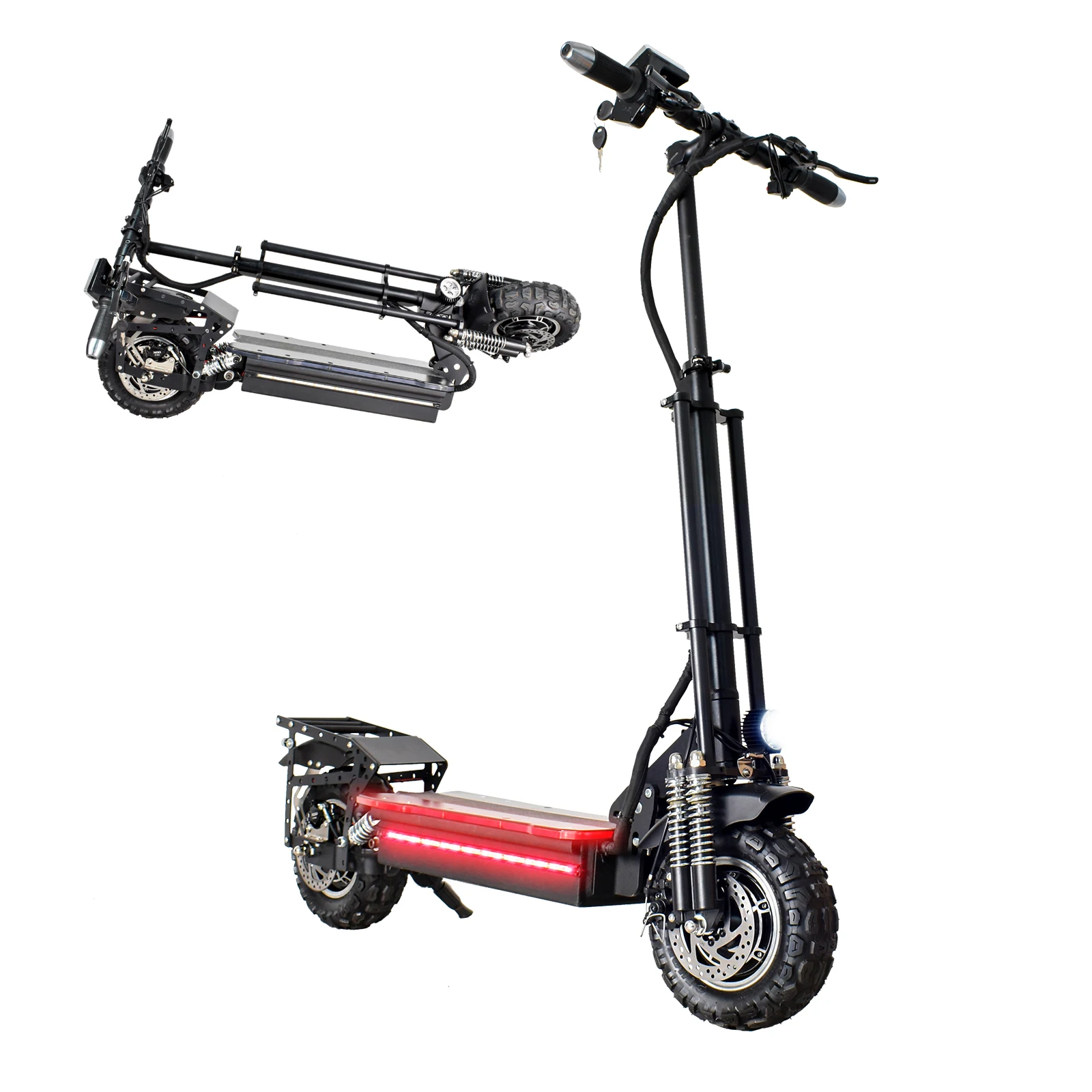 3200W Adult Electric Scooter Dual Motor EScooter, 40Mph 31miles range,48V 21AH,11'' Heavy Duty Vacuum Off-Road Tire