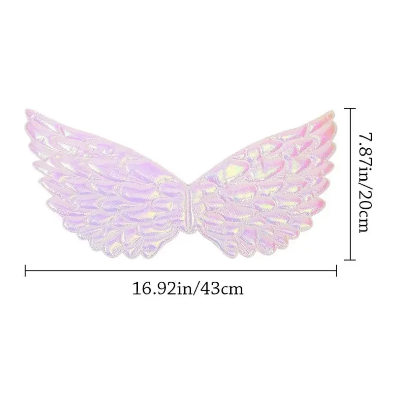 Halloween Kids Girls Fairy Angel Cosplay Wings Rainbow Birthday Party Decoration Cos Props Supplies Baby Shower Costume