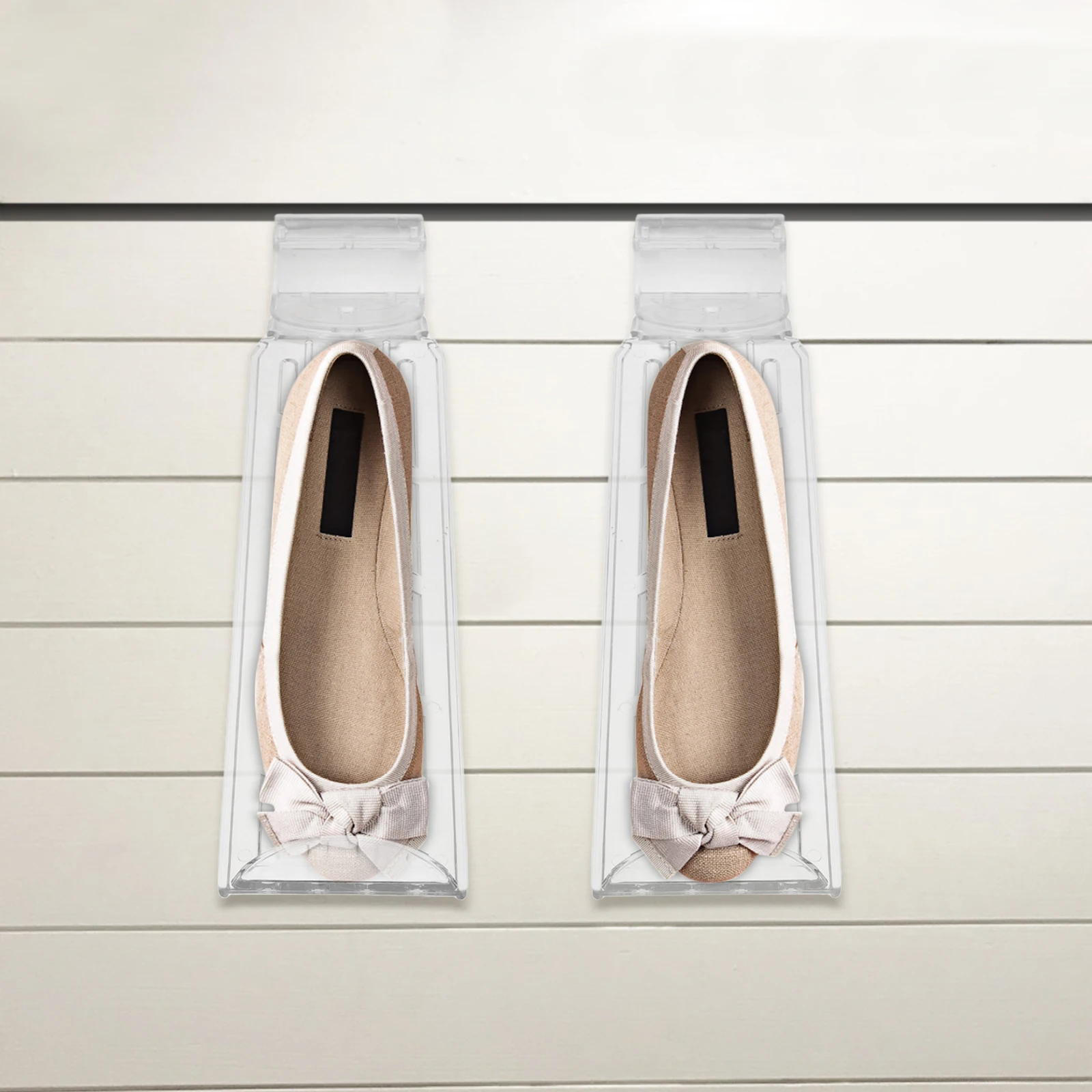 

4pcs Shoe Rack Display for Sneakers High heeled Shoes Space Saving Sturdy Shelving Unit Storage Rack